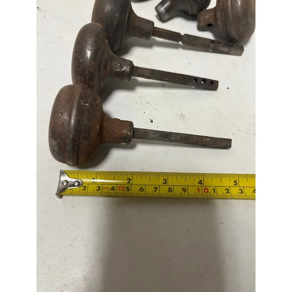 3 Vintage Antique Interior Doorknobs